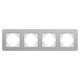 Рамка на 4 поста алюминиевая Arlight FRM-AKIRY-SFAL-4-SR 049743, изображение 3