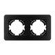 Рамка на 2 поста алюминиевая Arlight FRM-AKIRY-AL-2-BK 049725, изображение 2