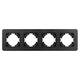 Рамка на 4 поста алюминиевая Arlight FRM-AKIRY-AL-4-BK 049732, изображение 3