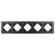 Рамка на 5 постов алюминиевая Arlight FRM-AKIRY-AL-5-BK 049735, изображение 3