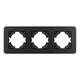 Рамка на 3 поста алюминиевая Arlight FRM-AKIRY-SFAL-3-BK 049741, изображение 3