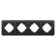 Рамка на 4 поста алюминиевая Arlight FRM-AKIRY-SFAL-4-BK 049744, изображение 3