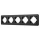 Рамка на 5 постов алюминиевая Arlight FRM-AKIRY-SFAL-5-BK 049747