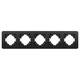 Рамка на 5 постов алюминиевая Arlight FRM-AKIRY-SFAL-5-BK 049747, изображение 3