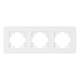 Рамка на 3 поста стеклянная Arlight FRM-OMALI-GS-3-WH 049696, изображение 3