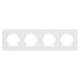 Рамка на 4 поста стеклянная Arlight FRM-OMALI-GS-4-WH 049700, изображение 3