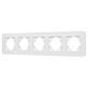Рамка на 5 постов стеклянная Arlight FRM-OMALI-GS-5-WH 049704