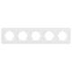Рамка на 5 постов стеклянная Arlight FRM-OMALI-GS-5-WH 049704, изображение 3