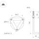 Ландшафтный светильник Arlight LGD-GUIDE-BOLL-H1000-20W Warm3500-MIX (GR, 280 deg, 230V) 047690, изображение 3