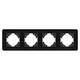 Рамка на 4 поста стеклянная Arlight FRM-OMALI-GS-4-BK 049701, изображение 2