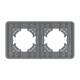 Рамка на 2 поста стеклянная Arlight FRM-OMALI-GS-2-GR 049694, изображение 3