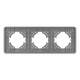 Рамка на 3 поста стеклянная Arlight FRM-OMALI-GS-3-GR 049698, изображение 3