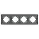 Рамка на 4 поста стеклянная Arlight FRM-OMALI-GS-4-GR 049702, изображение 2
