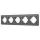 Рамка на 5 постов стеклянная Arlight FRM-OMALI-GS-5-GR 049706