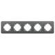 Рамка на 5 постов стеклянная Arlight FRM-OMALI-GS-5-GR 049706, изображение 3