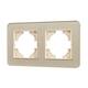 Рамка на 2 поста стеклянная Arlight FRM-OMALI-GS-2-GD 049695