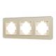 Рамка на 3 поста стеклянная Arlight FRM-OMALI-GS-3-GD 049699