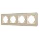 Рамка на 4 поста стеклянная Arlight FRM-OMALI-GS-4-GD 049703
