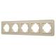 Рамка на 5 постов стеклянная Arlight FRM-OMALI-GS-5-GD 049707