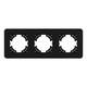 Рамка на 3 поста стеклянная Arlight FRM-OMALI-SFGS-3-BK 049713, изображение 3