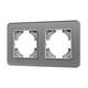 Рамка на 2 поста стеклянная Arlight FRM-OMALI-SFGS-2-GR 049710