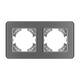 Рамка на 2 поста стеклянная Arlight FRM-OMALI-SFGS-2-GR 049710, изображение 2