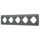 Рамка на 5 постов стеклянная Arlight FRM-OMALI-SFGS-5-GR 049722