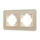 Рамка на 2 поста стеклянная Arlight FRM-OMALI-SFGS-2-GD 049711