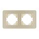 Рамка на 2 поста стеклянная Arlight FRM-OMALI-SFGS-2-GD 049711, изображение 2
