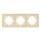 Рамка на 3 поста стеклянная Arlight FRM-OMALI-SFGS-3-GD 049715, изображение 2