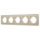 Рамка на 5 постов стеклянная Arlight FRM-OMALI-SFGS-5-GD 049723