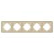 Рамка на 5 постов стеклянная Arlight FRM-OMALI-SFGS-5-GD 049723, изображение 2