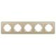 Рамка на 5 постов стеклянная Arlight FRM-OMALI-SFGS-5-GD 049723, изображение 3