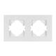 Рамка на 2 поста пластиковая Arlight FRM-PERIO-PL-2-WH 049750, изображение 3