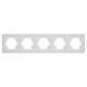 Рамка на 5 постов пластиковая Arlight FRM-PERIO-PL-5-WH 049762, изображение 3