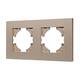 Рамка на 2 поста пластиковая Arlight FRM-PERIO-PL-2-GD 049753