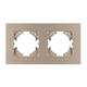 Рамка на 2 поста пластиковая Arlight FRM-PERIO-PL-2-GD 049753, изображение 2