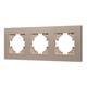 Рамка на 3 поста пластиковая Arlight FRM-PERIO-PL-3-GD 049757