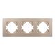 Рамка на 3 поста пластиковая Arlight FRM-PERIO-PL-3-GD 049757, изображение 3