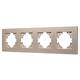 Рамка на 4 поста пластиковая Arlight FRM-PERIO-PL-4-GD 049761