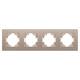 Рамка на 4 поста пластиковая Arlight FRM-PERIO-PL-4-GD 049761, изображение 2