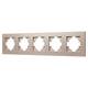Рамка на 5 постов пластиковая Arlight FRM-PERIO-PL-5-GD 049765