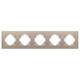 Рамка на 5 постов пластиковая Arlight FRM-PERIO-PL-5-GD 049765, изображение 3