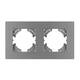 Рамка на 2 поста пластиковая Arlight FRM-PERIO-PL-2-GR 049752, изображение 2