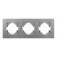 Рамка на 3 поста пластиковая Arlight FRM-PERIO-PL-3-GR 049756, изображение 3