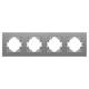 Рамка на 4 поста пластиковая Arlight FRM-PERIO-PL-4-GR 049760, изображение 2