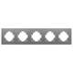 Рамка на 5 постов пластиковая Arlight FRM-PERIO-PL-5-GR 049764, изображение 2