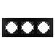 Рамка на 3 поста пластиковая Arlight FRM-PERIO-PL-3-BK 049755, изображение 2