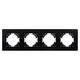 Рамка на 4 поста пластиковая Arlight FRM-PERIO-PL-4-BK 049759, изображение 3