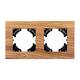 Рамка на 2 поста из натурального дерева Arlight FRM-XSILO-WD-2-SNL 051273, изображение 2